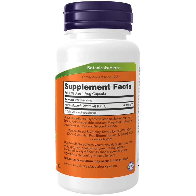 NOW Supplements, Noni (Morinda citrifolia) 450 mg, Free Radical Scavenger*, 90 Veg Capsules - NewNest Australia