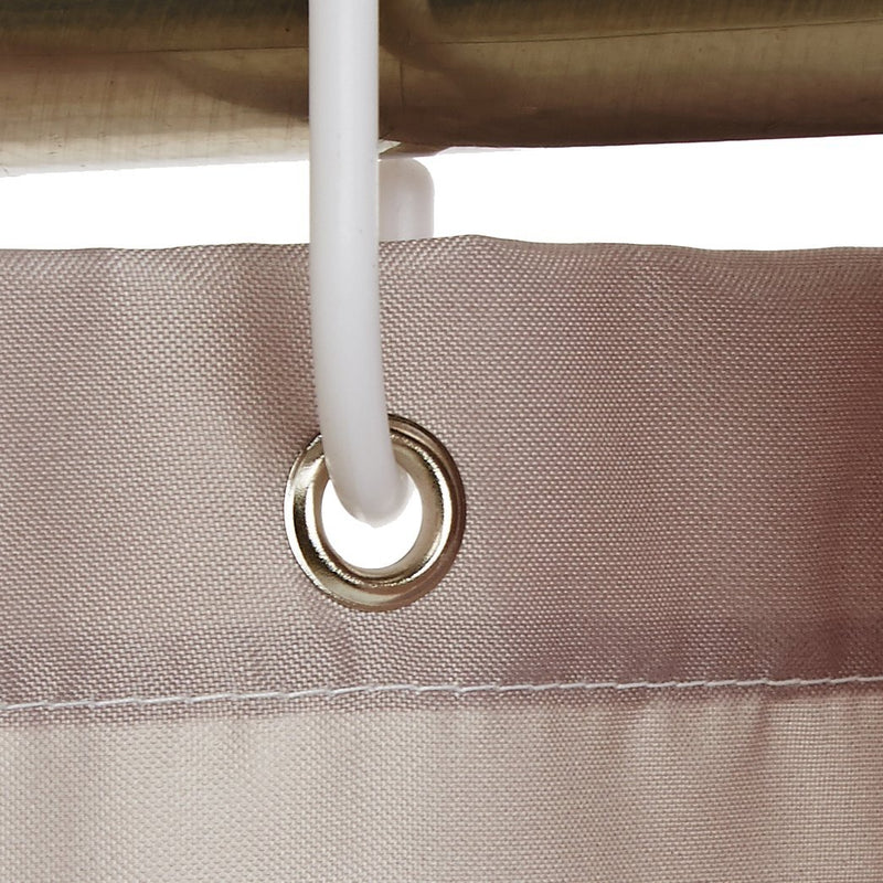 Amazon Basics Shower Curtain with Hooks, 72-Inch, Gray Stripe - NewNest Australia