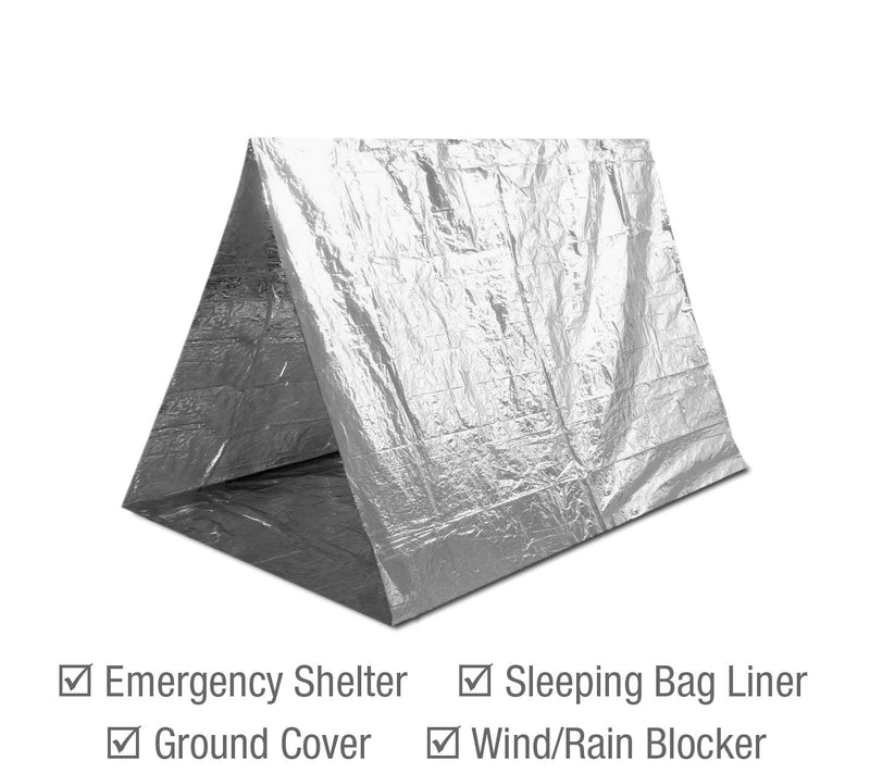 Swiss Safe Emergency Mylar Thermal Blankets + Bonus Gold Foil Space Blanket. Designed for NASA, Outdoors, Survival, First Aid, Silver, 4 Pack - NewNest Australia