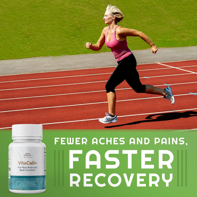 Vitacell+ Longvida Optimized Liposomal Curcumin Capsules - Clinically Tested Ingredients for Improved Joint Support, Higher Energy & Brain Fog Relief – Quercetin, Resveratrol, Boswellia Serrata & More - NewNest Australia