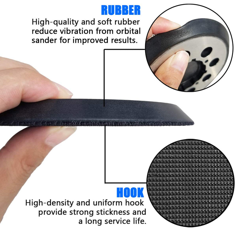 5" Hook-&-Loop Replacement Sander Pad for DeWalt DWE6423/6423K, DWE6421/6421K, DCW210B Random Orbital Sander - Direct Replacemnrt for Pad Part Number DWE64233 & N329079 - NewNest Australia