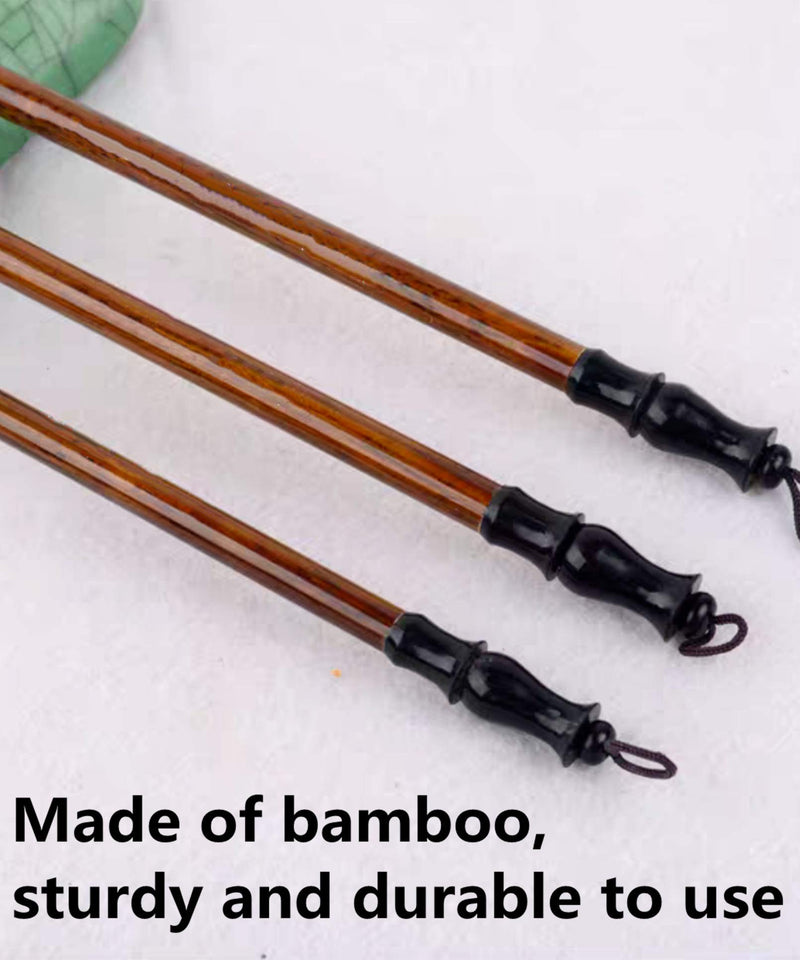 Chinese Calligraphy Brush, Writing Drawing Watercolor Ink Brushes Hubi Painting Kanji Japanese Sumi Wolf Bamboo Brushes Set for Professional Beginner (Green) Green - NewNest Australia