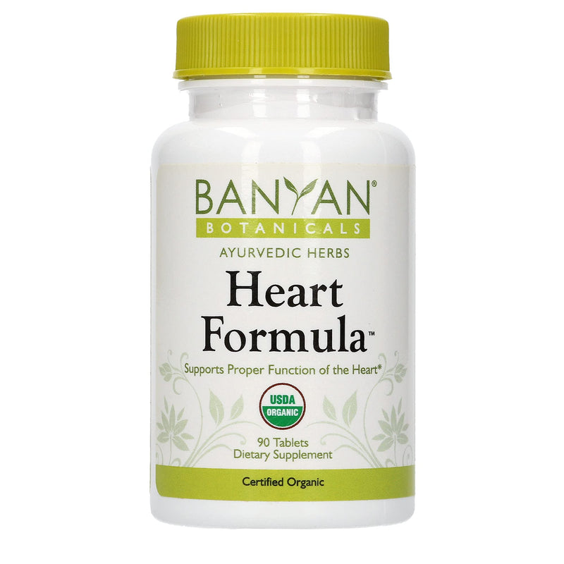 Banyan Botanicals Heart Formula Tablets - Certified USDA Organic - 90 Tablets - Ayurvedic Formula for a Healthy Heart* - NewNest Australia