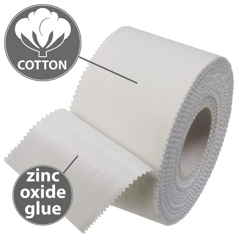 ALPIDEX 12 Rolls Sports Tape Set 3.8 cm x 10 m Joint Tape Bandage Many Colors Tearable Inelastic Sports Tape Skin-Friendly Handball Football Volleyball White - NewNest Australia