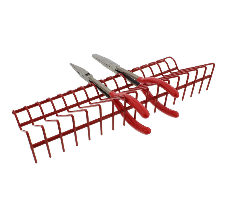 ABN 16pc Pliers Holder in Red - Wrench, Cutters, Hand Tool Organizers Storage Rack 16 Piece - NewNest Australia