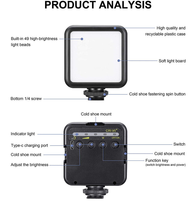 Revopoint LED Photography Light New Upgrade Soft Light Portable Ultra-Thin LED Light Applicable to 3D Scanning - NewNest Australia