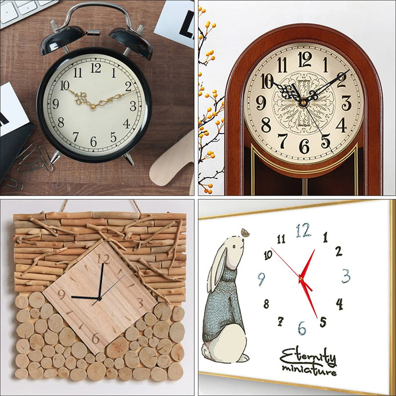 EMOON 4 Pieces Clock Mechanism Replacement Kit with 8 Pack Clock Hands, Silent Sweep Clock Motor Kit Battery Operated for Clock Repair DIY Replacement, Custom Clock Total Shaft Length 3/4 in - NewNest Australia
