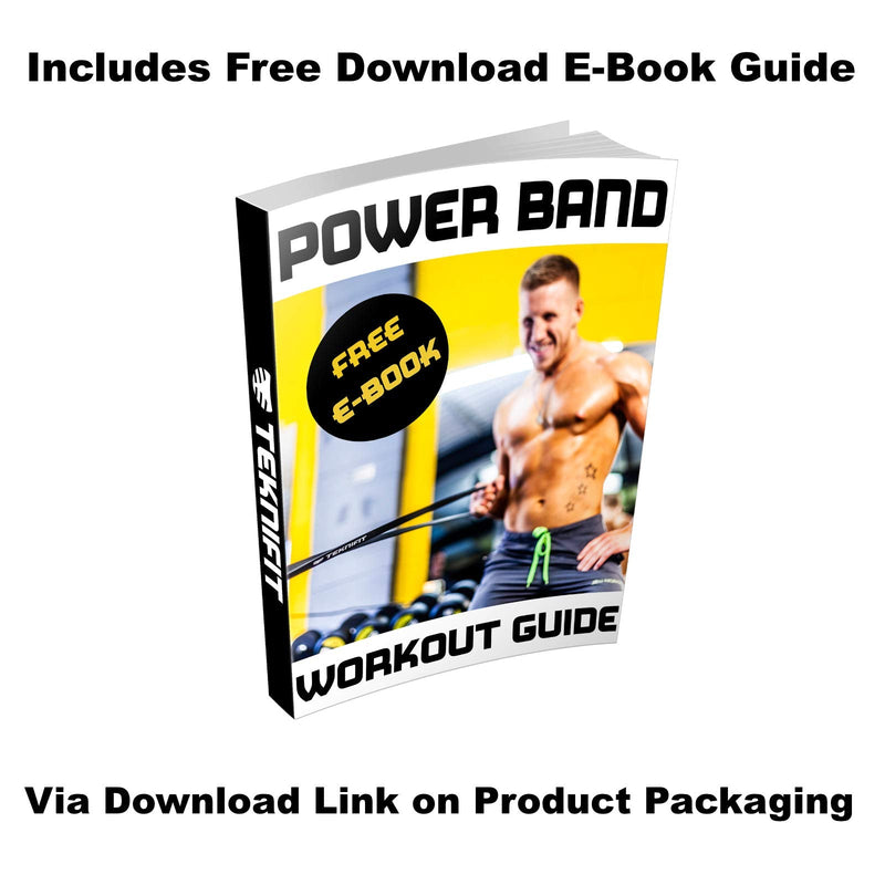 Teknifit Resistance Band - Single Pull Up Power Band - Full Body Workout and Home Fitness Solution - Inc FREE Exercise Guide Download BLUE (XX-HEAVY) - NewNest Australia