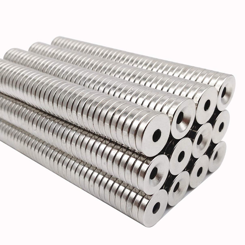Multi-Use Refrigerator Magnets for Refrigerator Craft Project - Approximate 15x3mm with 3mm Countersunk Hole - 15 Pieces - NewNest Australia