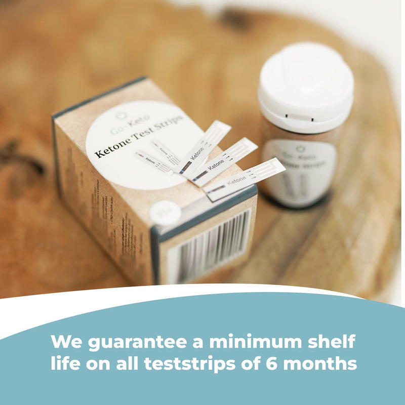 Go-Keto ketone test strips 25 pieces - suitable for the Go-Keto ketone measuring device as well as the ketone meters from Swiss Point Of Care, GK Dual and On Call, regular ketone check at home and on the go - NewNest Australia
