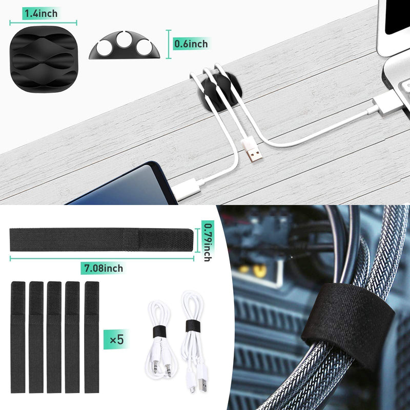 Updated Cable Raceway Kit - 31 (2X15.4) Inch Open Slot Wire Covers for Cords, Under Desk Cable Management System to Hide Under Desk/Tv/Computer/Net/Power Cords, (Pack 2) 2 Pack Black - NewNest Australia