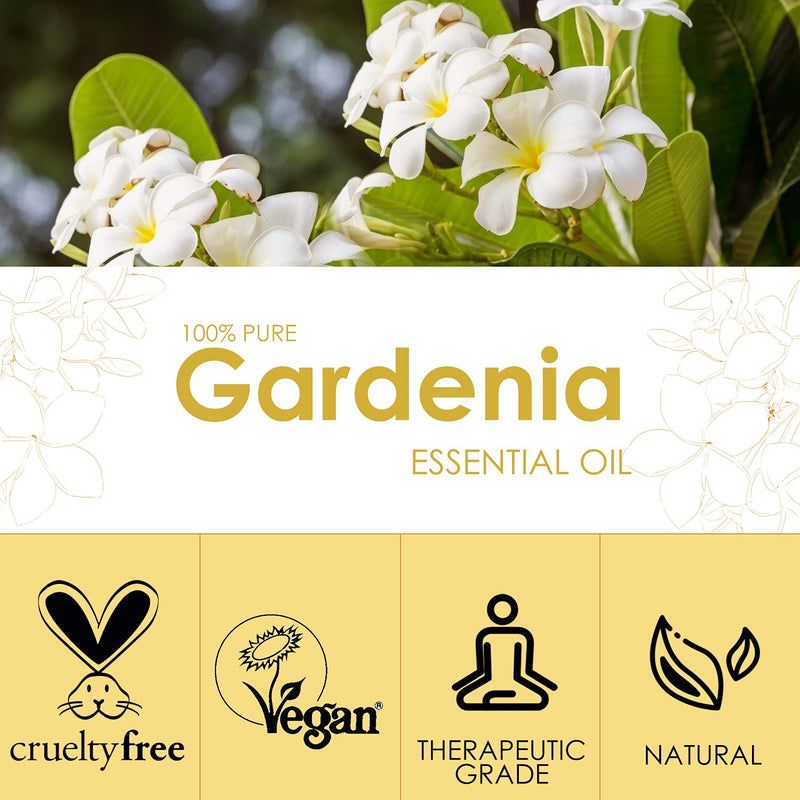 Salking Gardenia Oil 120 Ml, Natural Gardenia Essential Oil For Aroma Diffuser, Natural Fragrance Oil For Oil Burners, Humidifier, Massage, Soap, Candle Making, Gifts For Women - NewNest Australia