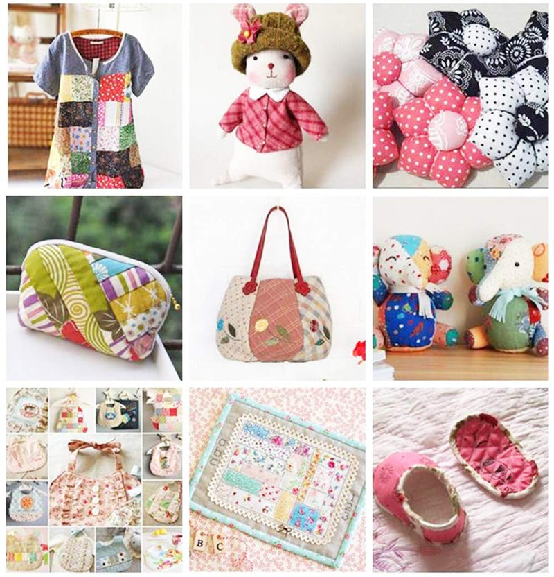 150Pcs 4" x 4" (10cm x 10cm) Cotton Craft Fabric Bundle Squares,Squares Sheets Patchwork,Pre-Cut Quilt Squares,DIY Sewing Quarters Bundle,Quilting Fabric Bundles 150Pcs - NewNest Australia