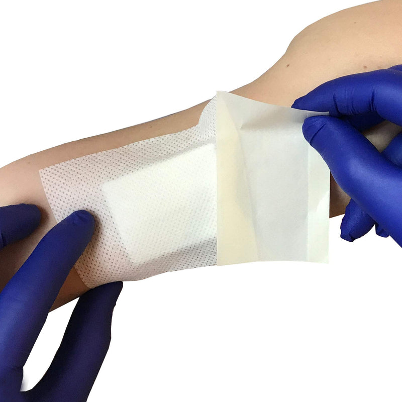 Pack of 10 Cutiderm Adhesive Sterile Wound Dressings - Suitable for cuts and grazes, Diabetic Leg ulcers, venous Leg ulcers, Small Pressure sores (80mm x 100mm) - NewNest Australia