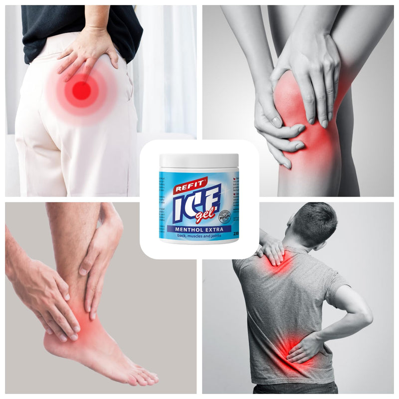 Refit Ice Gel Menthol Extra XXL 500 ml - Extra pain gel - high menthol content - extra cooling - suitable for leisure and professional sports - for regeneration and relaxation - unique formula 500 ml (pack of 1) - NewNest Australia