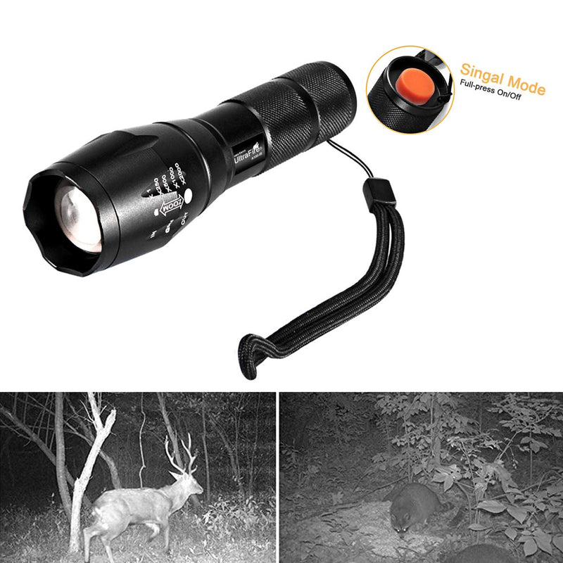 IR illuminator Flashlight, UltraFire 850nm Focus Adjustable IR Led Flashlight Infrared Light Torch for Night Vision, Coyote Hog Predator Hunting - NewNest Australia