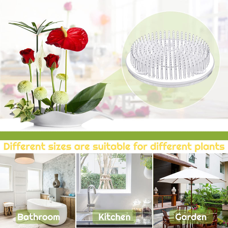 4 Pieces Plastic Flower Holder Pin Holder Clear Flower Arranger Japanese Decorations Flower Fixed Tools Floral Arrangement for Flower Arrangement, Plant Fixation, Plant Decoration 4 - NewNest Australia