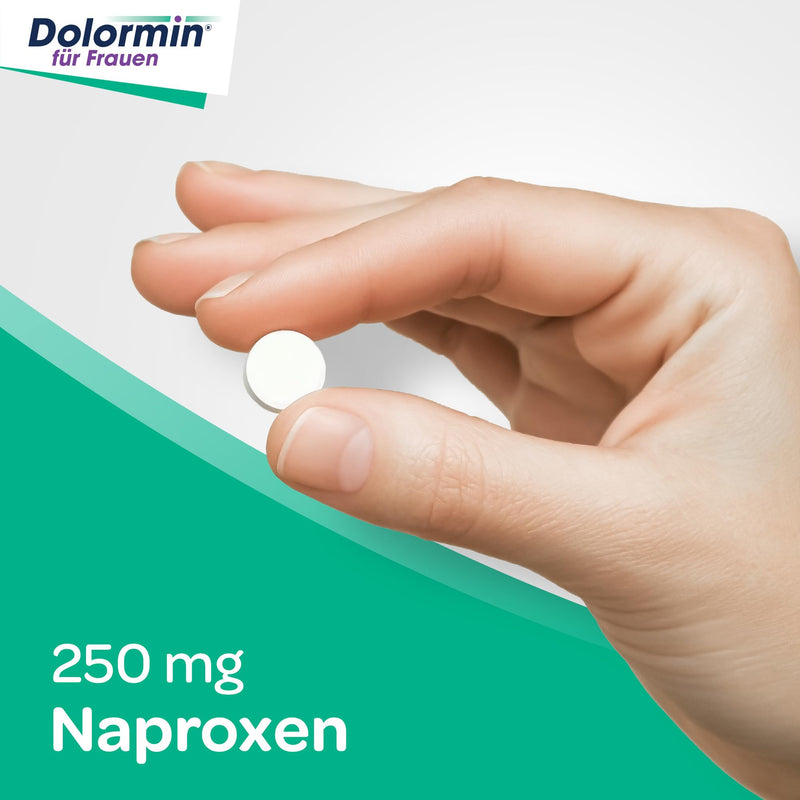 Dolormin® for women for menstrual cramps with naproxen - for period pain and cramps - 30 tablets 30 pieces (pack of 1) - NewNest Australia