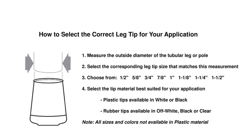 Shepherd Hardware 8761E Leg Tips 7/8-Inch Inside Diameter Rubber Chair Leg Caps, 24 Pack, Black - NewNest Australia