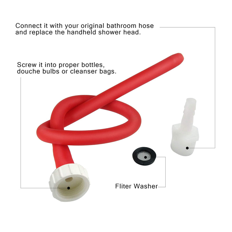 Weimob 50/100/150 Cm Latex Enema Pants Anal Irrigator Intimate Shower Conditioner Anal Cleaning Enema Irrigator Anal Shower Enema Irrigator Anal Shower Enema 150Cm - NewNest Australia