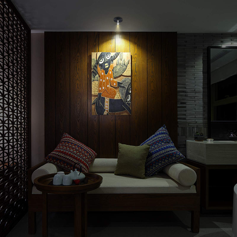 Wireless Spotlights,Battery Operated Spotlight with 2 Remote, Indoor Accent Lights,Closet Lights with Rotatable Lights Head, Stick on Art Lights for Picture Gold - NewNest Australia