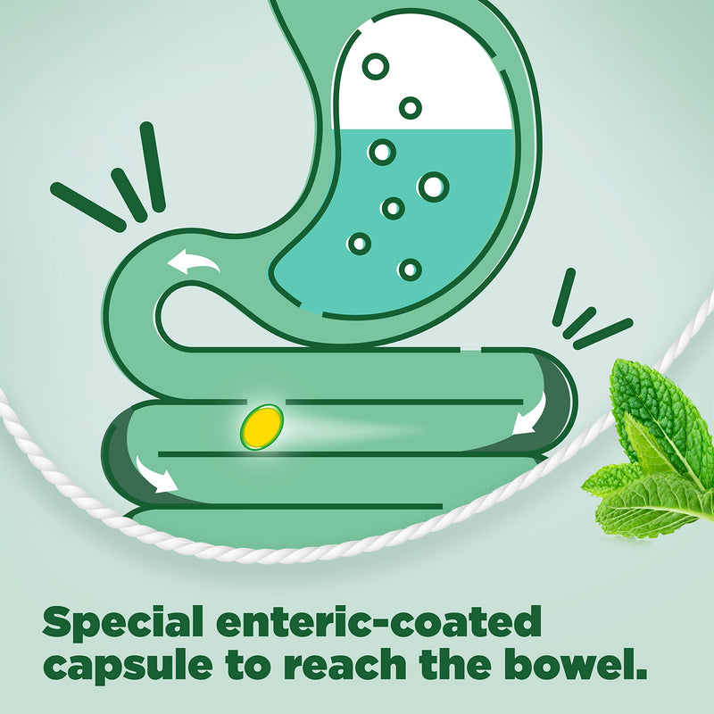 Buscomint 0.2 ml Peppermint Oil IBS Multi Symptom Treatment, Soft Gel Capsules, 24 Count (Pack of 1), 100% Natural Active Ingredient, Preservatives Free 24 Count (Pack of 1) - NewNest Australia