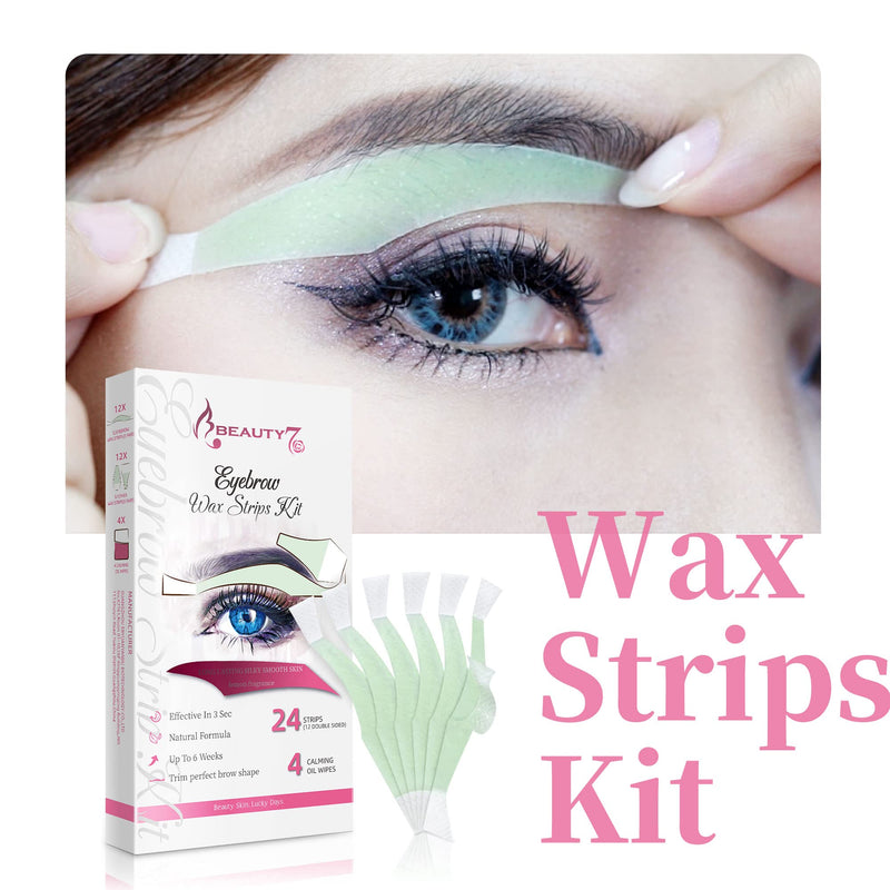 Beauty7 Wax Strips Cold Wax Hair Removal Strips Eyebrows Cold Wax Strips Precise And Quick Low Irritation & Painless Removal Strips For The Perfect Natural Eyebrow Shape - NewNest Australia