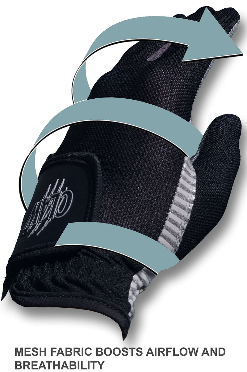 Claw Golf Glove for Men - Breathable, Long Lasting Golf Glove by CaddyDaddy Black Medium Left - NewNest Australia