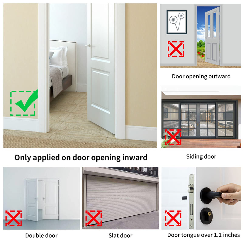 Portable Door Lock 2Pack Extra Lock for Additional Privacy and Safety in Home,Hotel and Apartment,Prevent Unauthorized Entry,Protect Family Security in Traveling,Home,Bedroom,Hotel,Apartment,AirBNB - NewNest Australia