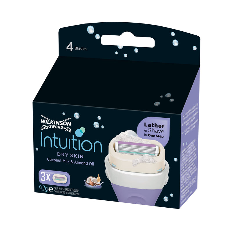 Wilkinson Sword Intuition Dry Skin Razor Blades for Women's Razors, Pack of 3 - NewNest Australia