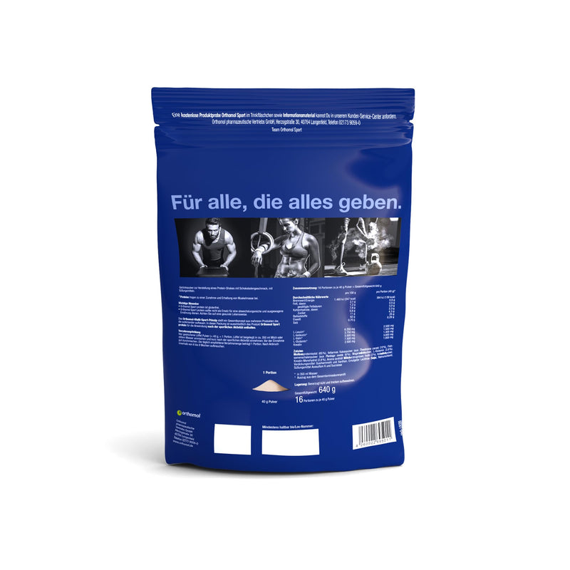 Orthomol Sport Protein - Chocolate Protein Shake Made Of Whey Protein Isolate Powder - Protein Powder With Bcaa & Creatine - Dietary Supplement Muscle Building - NewNest Australia