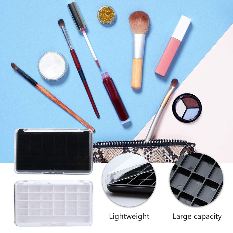 Lurrose 2PCS Empty Makeup Palette with 24 Grids for Lipstick Lip Balm Eyeshadow Blusher - NewNest Australia