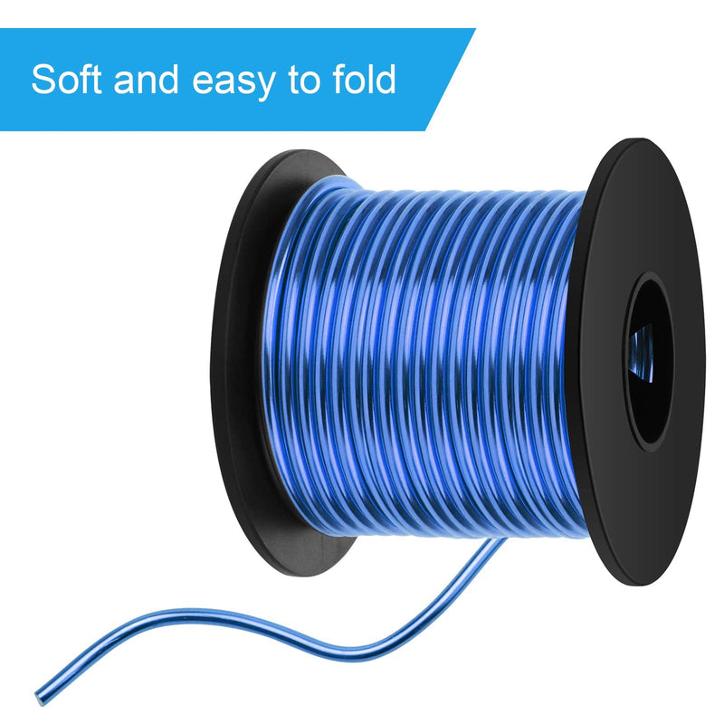 Aluminum Craft Wire 8 Gauge 12 Gauge 18 Gauge, Luxiv 1mm 2mm 3mm Silver Aluminum Wire for Crafting Wire Soft DIY Metal Craft Art Wire (Blue, 8gauge(3mm)) Blue 8gauge(3mm) - NewNest Australia
