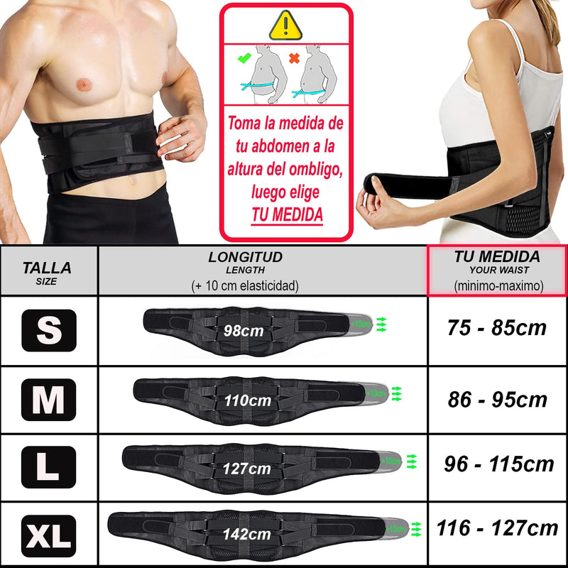 Back Support For Men And Women With Improved Support Removable And Thermotherapy Pad - Lumbar Support Belt For Lifting Heavy Loads - Back Strap Back Pain (Large) - NewNest Australia