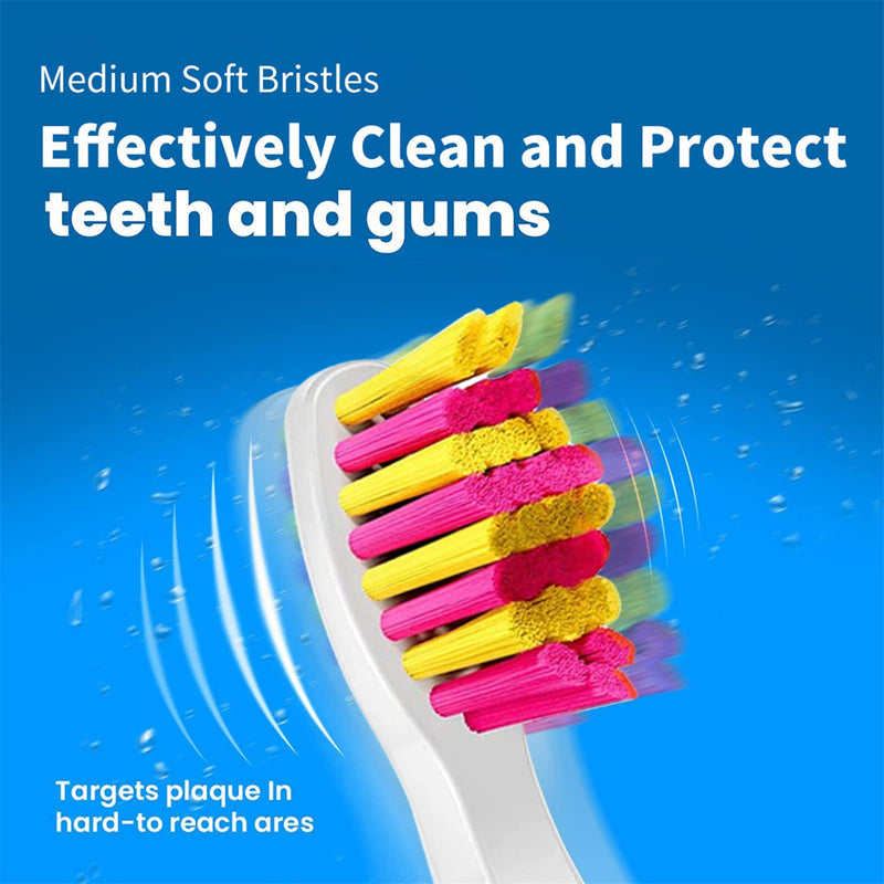 Electric Toothbrush Heads 5pc Compatible for Fairywill Fairy Will Fairywell D7/D8/FW507/FW508/FW551/917/959/2011/Seago SG-E9 SG-507 SG-958 Dupont Bristles Brush Replacements (5 Pink Heads) 5 Pink Heads - NewNest Australia