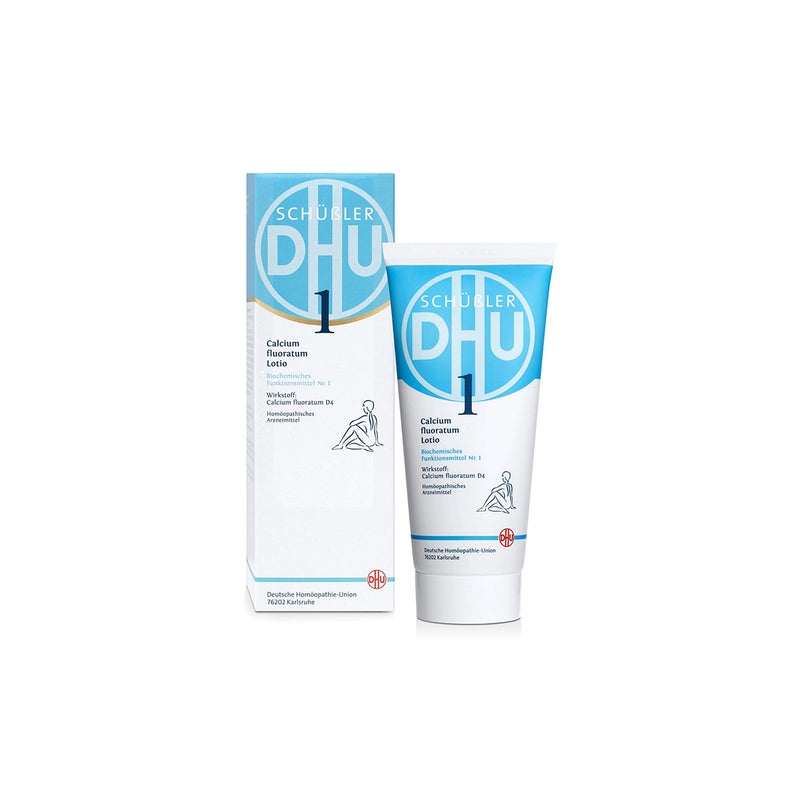 DHU Schüßler Salt No. 1 Calcium fluoratum D4 - The mineral salt of connective tissue, joints and skin - the original, 200 ml lotion - NewNest Australia
