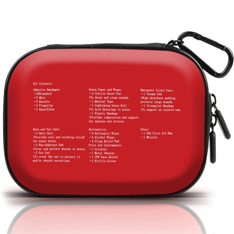 【2022 Upgrade】Portable Small First Aid Kit Compact Medical Kits with with Compartments EVA Case for Car, Home, Outdoors, Sports, Camping, Hiking and Office - NewNest Australia