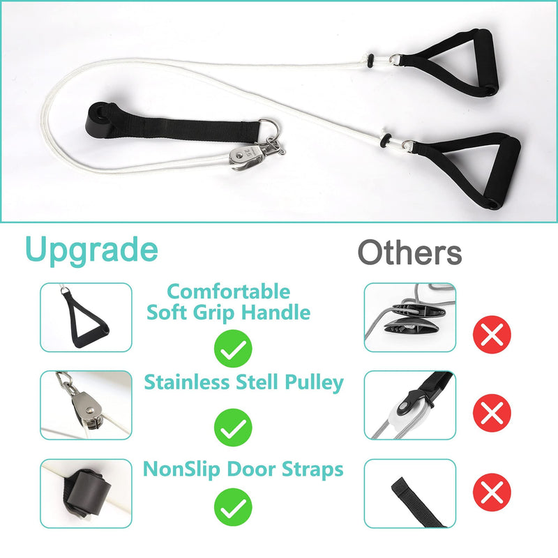 Fanwer Shoulder Pulley, Over the Door Pulley System for Shoulder Rehab, Shoulder Exercise Pulley for Physical Therapy, Assisting Rotator Cuff Recovery, Increase Flexibility Stretching, Range of Motion - NewNest Australia