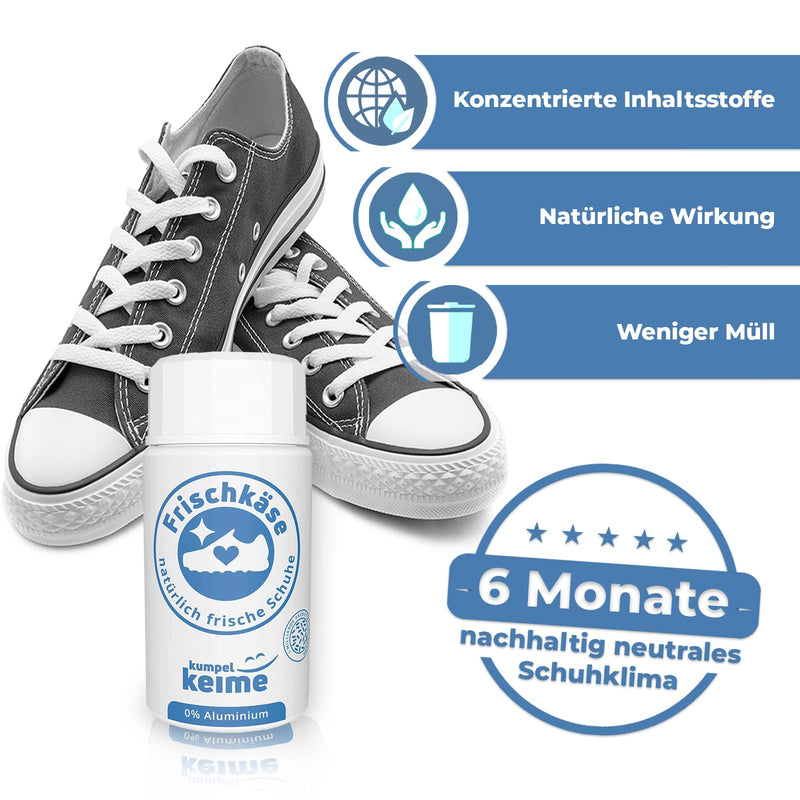 Frischkase Shoe Deodorant The Microbiological Shoe Powder Against Foot Odor Better Than a Spray Freshness for Work Shoes Safety Shoes Sports Shoes More 6 Months Neutral Shoe Climate - NewNest Australia