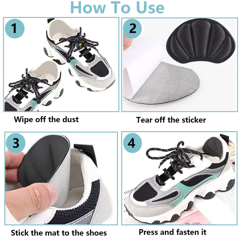 3 Pairs Heel Pads,Heel Grips Shoe Pads,Heel Cushion Inserts,Heel Cushion Pads,Self Adhesive Heel Cushion,Anti-Slip Heel Pads,for Loose Shoes Women Men Sneakers High Heels Sneakers Leather Shoes - NewNest Australia