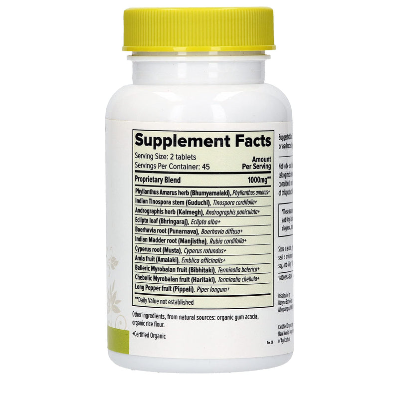 Banyan Botanicals Liver Formula - USDA Organic, 90 Tablets - Cleansing Bitter Herbs to Detoxify The Liver & Gallbladder* - NewNest Australia