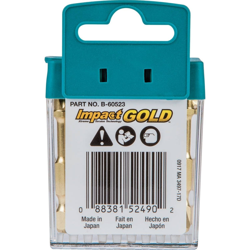 Makita B-60523 Impact Gold #2 Phillips 2″ Power Bit, 15/Pk - NewNest Australia