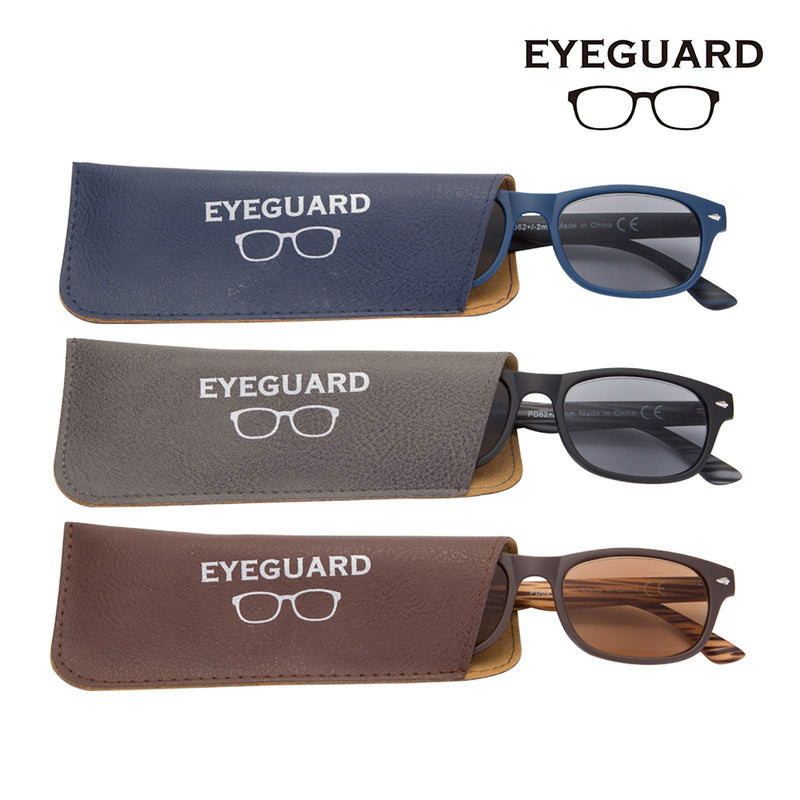 EYEGUARD Reading Sunglasses 3-Pack, UV400 Protection Outdoor Sun Readers, Non-Ploarized Classic Style Reader Sunglasses for Women and Men… 1 Magnification (Pack of 3) - NewNest Australia