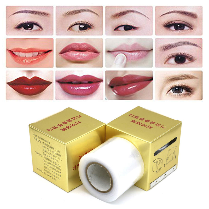 Eyebrow Tattoo Plastic Wrap, Tattoo Preservative Film, Professional Eyebrow Tattoo Makeup Supplies for Eyebrow Eyeline Tattoo Lip and Tattoo, Cover Film for Women Eyebrow Tatto Plastic Wrap - NewNest Australia