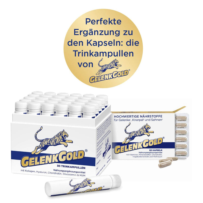 JointGold joint capsules 90 capsules high dosage, dietary supplement for joints¹ cartilage² and tendons³ with chondroitin glucosamine and frankincense - NewNest Australia