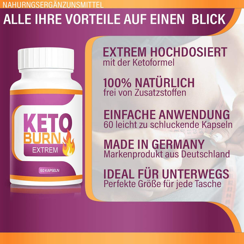 Adema Nutrition® KETO BURN capsules - original high dosage for men and women - 30 day treatment - NewNest Australia