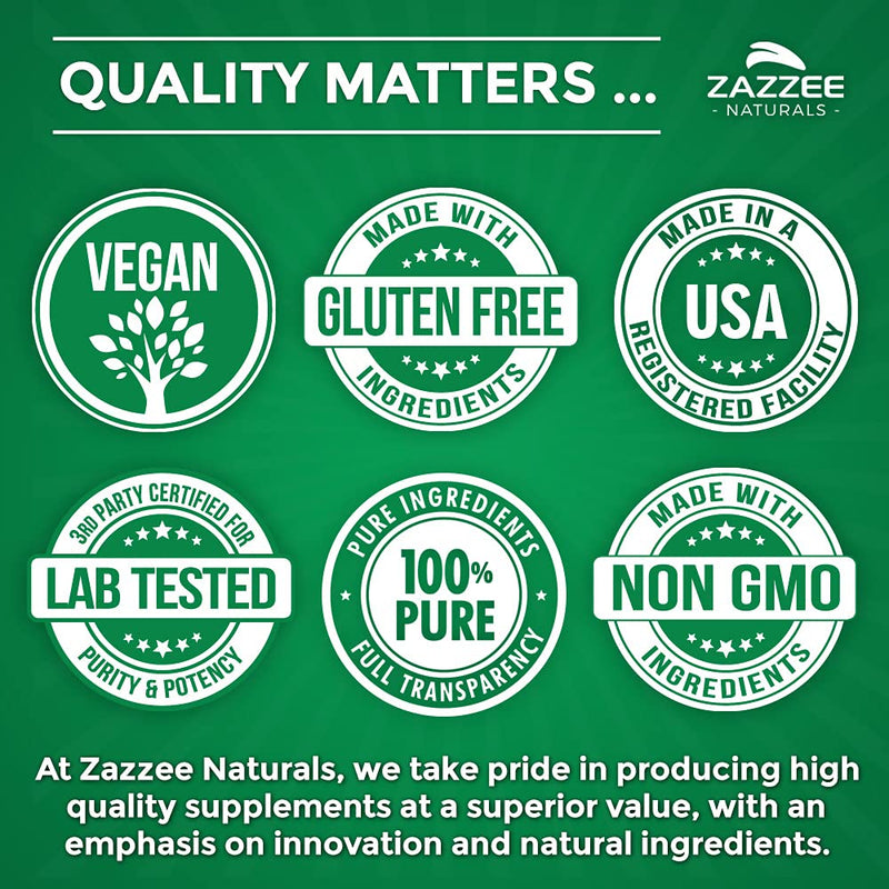 Zazzee Extra Strength Astragalus Root 20:1 Extract, 5000 mg Strength, 180 Vegan Capsules, 70% Polysaccharides, 6 Month Supply, Non-GMO and All-Natural - NewNest Australia