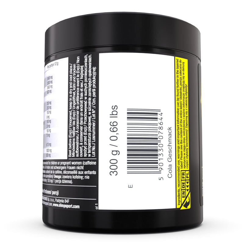 OLIMP SPORT NUTRITION- R-Weiler Focus nutritional supplement for more performance and concentration. Takes your pre workout booster to a whole new level! | Flavor: Cola (300 g) - NewNest Australia
