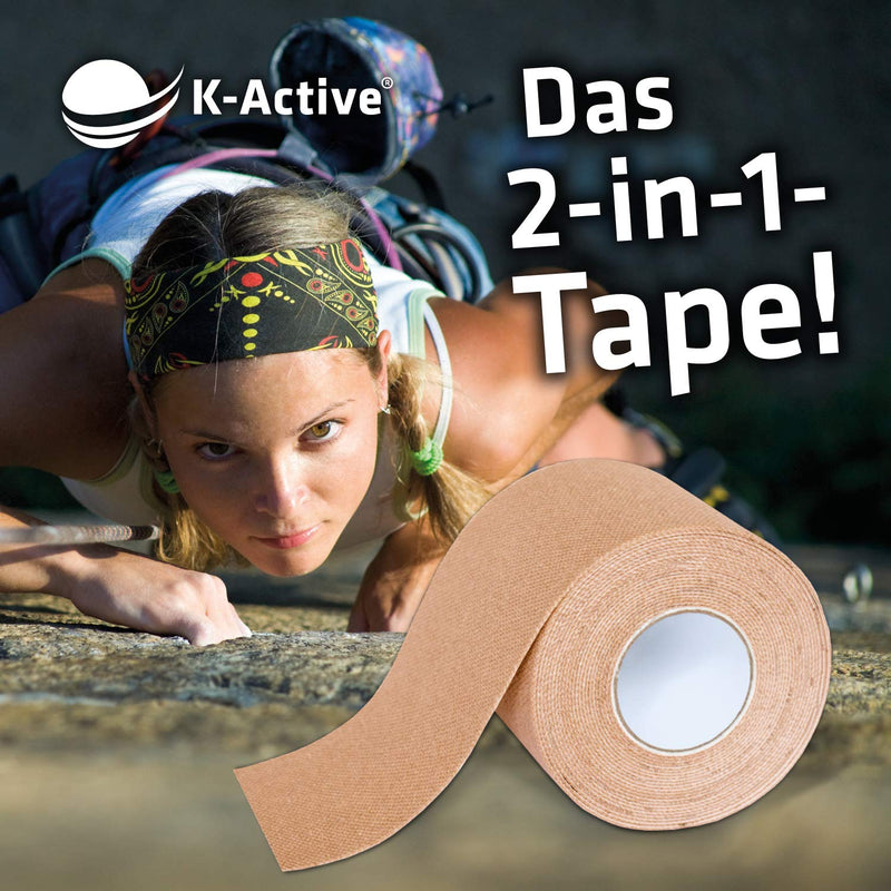 K-Active Kinesiology Tape Elite I Strong And Gentle K-Active Tape For Shoulder, Back, Neck, Knee Ia Versatile Kinesiological Tape For Sports And Leisure Singlebox 5 Cm X 5 M 50 Mm X 5 M - NewNest Australia