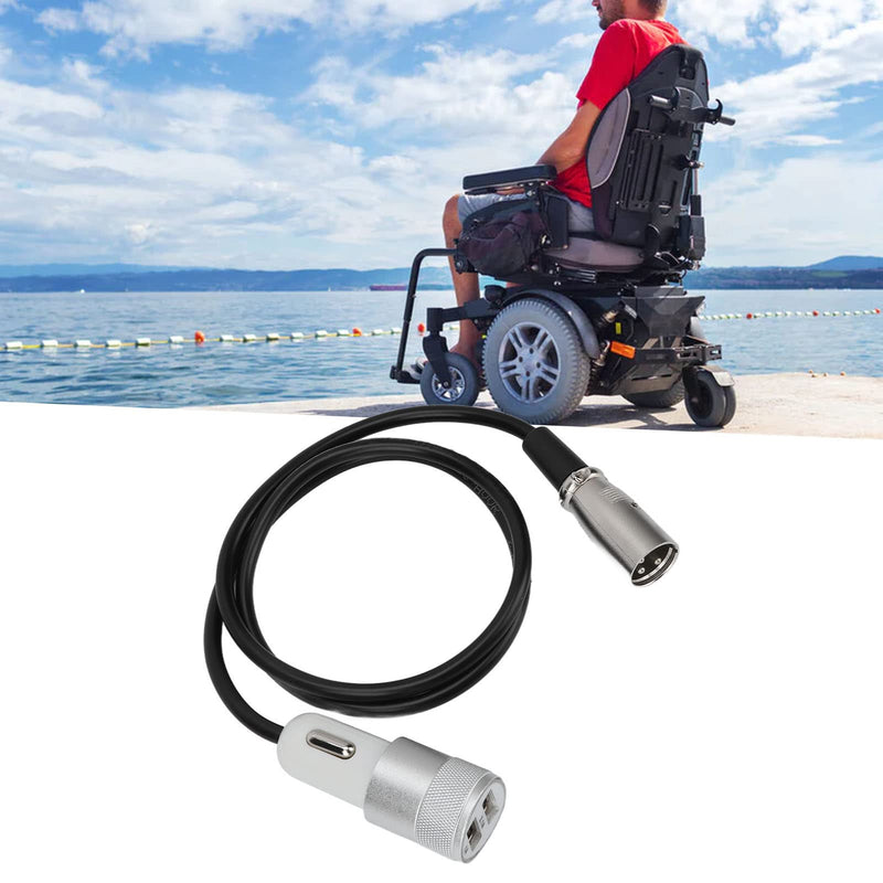 Charger Adapter, Electric Wheelchair Chargers Electric Charger for Mobility Wheelchair Small Car Scooters Electric Bikes 1 for 2 Universal Usb Mobility Scooter Fast Charger - NewNest Australia